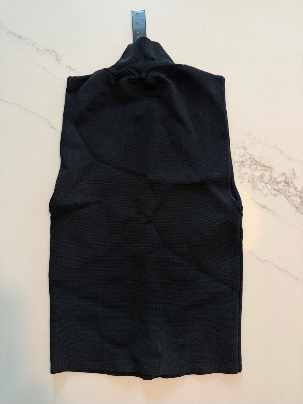 Alice + Olivia  Sleeveless Mock Neck Top - Black